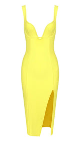GESPLITTES MIDIKLEID IN GELB